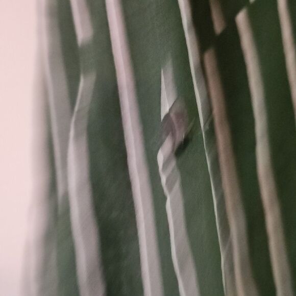 MISSLOOK Green and White Striped Button Down Shirt - Picture 5 of 6